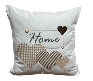 1 Country Style Pillow Case, Cushion Cover, Cushion„ Home „ White/Beige 50x50cm - Picture 1 of 7