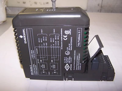 EMERSON DELTAV AS-I ACTUATOR SENSOR INTERFACE KJ3245X1-BA1 WITH TERMINAL BLOCK - Image 1 of 4