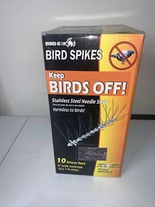 Bird-X Standard (STS-10-R) STAINLESS STEEL SPIKES-10, 10 feet - Picture 1 of 4
