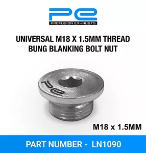Exhaust Lambda Sensor Blanking Nut Bolt Plug M18 x 1.5 Thread Profusion Exhaust - Picture 1 of 12