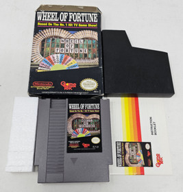 NES Wheel Of Fortune *w/Manual & Box*Authentic*Tested*