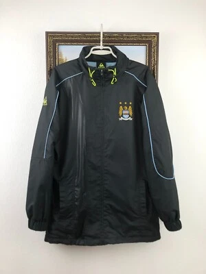 Chaqueta de fútbol vintage Manchester City rompevientos de fútbol camiseta deportiva cremallera talla M Foto 1 de 4