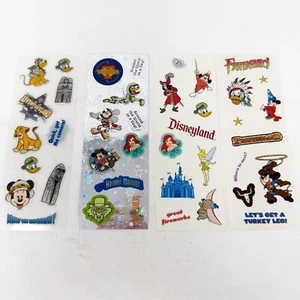 Vintage 2000s Disneyland Park Souvenir Sticker Sheets 4-Pack Adventureland - Picture 1 of 7