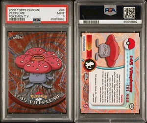 Vileplume #45 -2000 Topps Chrome Pokemon Karte T.V. Series - PSA 9 MINT - Bild 1 von 3