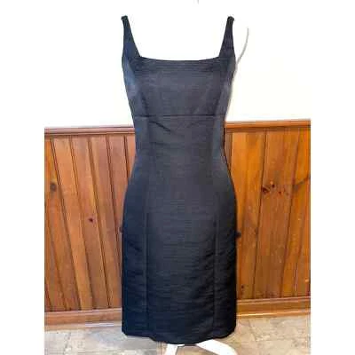 Womens Tahari Arthur S Levine Black Strapless Midi Textured Split Hem Dress 2 - Image 1 of 4