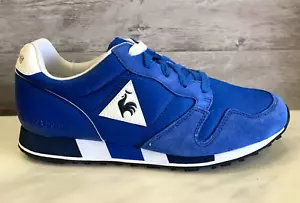 Le Coq Sportif Omega Eclat Blue Nylon Athletic Sneakers Mens 42 Shoes 9 Trainers - Picture 1 of 13