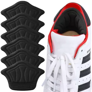 6 Pack Back of Heel Cushion Pads Adhesive Heel Grips for Loose Shoes Boots - Picture 1 of 7