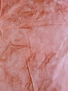 Vintage Sewing Fabric Hand Dyed Batik Peach 19x44" 1/2yd 100% Cotton - Picture 1 of 5