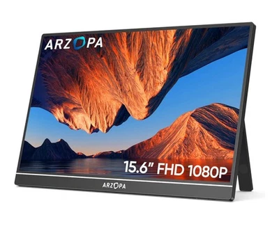 ARZOPA A1 Tragbarer Monitor 15.6 Zoll 1920×1080 FHD IPS Portabler Monitor Laptop - Bild 1 von 4