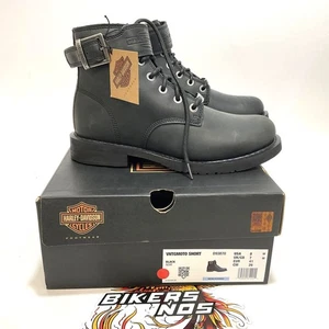 NUEVAS Botas Harley Para Hombres Talla 8 Vntgmoto 5.75" Negras Moda D93870-8 - Imagen 1 de 6