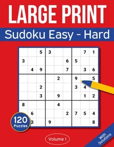 Sudoku Puzzle leicht bis schwer Großdruck für Erwachsene & Senioren 120er Puzzle ⭐️⭐️⭐️⭐ - Bild 1 von 4