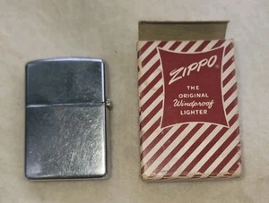 Vintage ZIPPO Lighter - 1958 Pat Pend - Nice Condition 2517191 Candy Stripe Box! - Picture 1 of 6