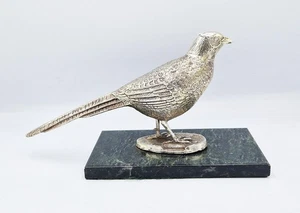 VINTAGE STERLINGSILBER FASAN FIGUR ORNAMENT Birmingham 1980 - Bild 1 von 6