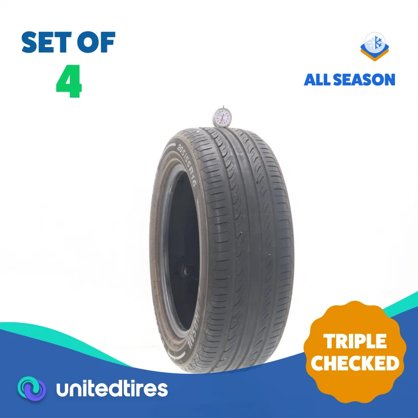 Set of (4) Used 205/55ZR16 Landsail LS388 94W - 7.5-9/32 - Image 1 of 4