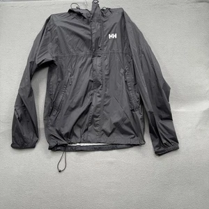 Helly Hansen Jacke Herren Small schwarz Kapuze Windbreaker Regen Shell leicht - Bild 1 von 11
