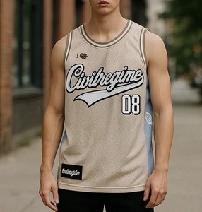 Civil Regime MAJOR BASKETBALL JERSEY Embroidered Sz 2XL NWT - Picture 1 of 3