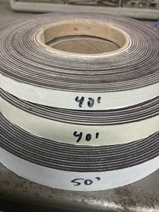 Magnetic Strip 1/2 3/4 1 inch wide with Adhesive Backing 40 Feet Of Each - Picture 1 of 2