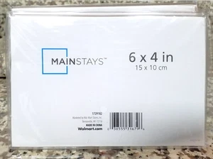 CLEAR ~ ACRYLIC ~ PHOTO FRAME ~ 6 x 4" PLASTIC PICTURE FRAME -- NEW - Picture 1 of 7