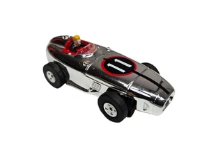 Aurora ThunderJet T-Jet Indianapolis Racer Silver Chrome Slot Car #11 HO Scale - Picture 1 of 8
