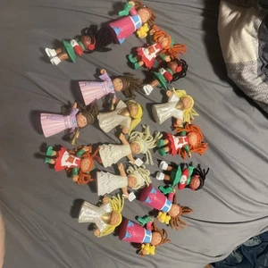 Vintage 1994 Mini Cabbage Patch Dolls Figures Lot of 16 - Picture 1 of 1