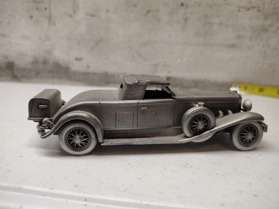 Vintage 1934 Duesenberg Pewter Danbury Mint 1/32 Car - Image 1 of 4