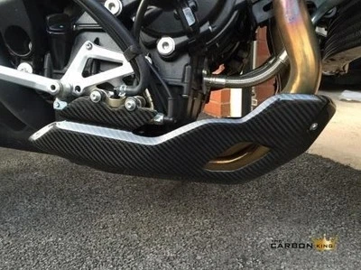 MV AGUSTA BRUTALE 800 DRAGSTER 2012-15 CARBON FIBRE BELLY PANS PAIR TWILL GLOSS - Image 1 of 4