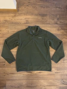 Eddie Bauer 1/4 Zip Pullover Langarm Grün - Herren Large Tall - Bild 1 von 7