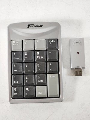 Targus Wireless Stow-n-Go USB Keypad Model AKP01US Computer Number Pad - Image 1 of 3
