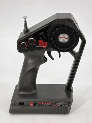 Traxxas TQ AM 2 Channel 27mHz Blue TRANSMITTER ONLY Works Rustler EMAXX Slash - Image 1 of 4