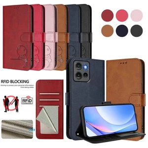 For Motorola Edge 50 New Panda Pattern Phone Leather Case - Picture 1 of 8