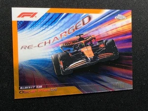2024 Topps Chrome F1 Formula 1 Logofractor - Oscar Piastri Orange /25 Recharged - Picture 1 of 2