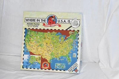NEW Vintage 1993 Where In The World Is Carmen Sandiego Puzzle 300 Pc Booklet - Image 1 of 3