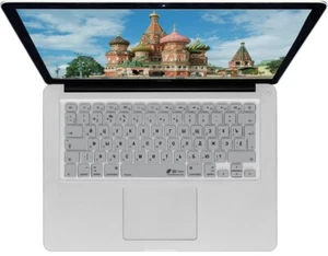 Tastatur-Abdeckung Peau Étui Allemand Sur Russe Disposition pour Macbook Pro Air - Afbeelding 1 van 1