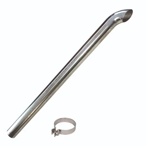 Uniwersalna rura wydechowa ciągnika 76 mm x 1,50 m końcówka ze stali nierdzewnej ciągnik wydech - Zdjęcie 1 z 4