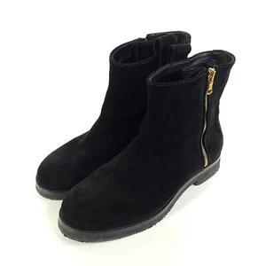Closed Stiefel Damen Gr. 40 Schwarz Leder Reißverschluss Stiefelette Wildleder - Bild 1 von 9