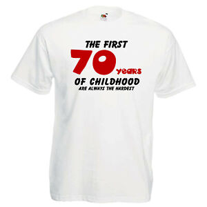 70 Birthday T Shirt Funny Tshirt 70th Birthday Present Gift 70 ages T-Shirt 