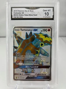 2019 Pokemon Turtonator GX Sun & Moon - Hidden Fates Shiny Vault GMA 10 - Picture 1 of 2