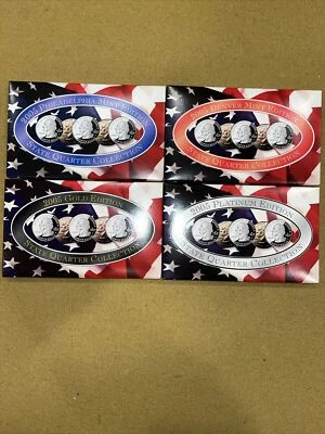 2005 Mint Edition State Quarter Collection P & D, Gold, Platinum - Image 1 of 4