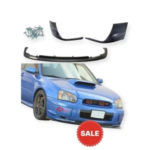 Divisor delantero Blobeye + cubiertas de winglet para Subaru Impreza WRX STI 03+ UK JDM PU - Imagen 1 de 1
