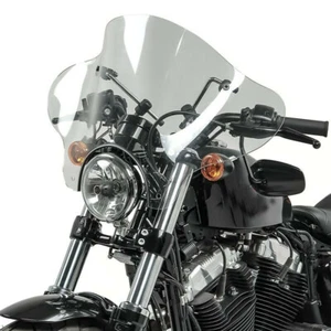 Front Motorcycle Headlight Windshield Windscreen Screen For Cruiser PC Universal - Picture 1 of 8