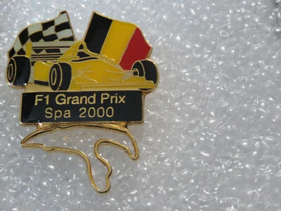 2000 Grand Prix Spa Race Track F1 Racing Hat Pin With Router  - Image 1 of 2