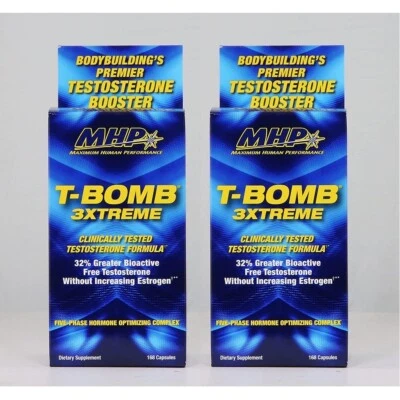 MHP T-BOMB 3XTREME Testosterone Formula 168 Capsules [ 2 Pack ] - Изображение 1 из 4