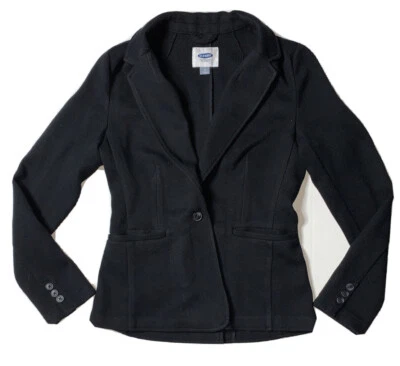 Blazer de un solo pecho azul marino usado (talla M) Foto 1 de 4