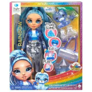 Rainbow High Fashion Doll with Slime & Pet - Skyler (Blue) - 28 cm Shimmer Doll - Picture 1 of 1
