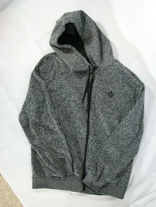 Akademiks Black White Hooded Jacket Men Large L Full Zip - Picture 1 of 3