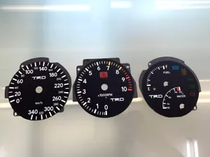Toyota Supra MK4 Series 1 RHD 10K, 340 km/h TRD dials esferas Tachoscheiben - Picture 1 of 4