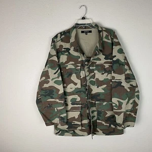 Elwood Camo Jacket Coat Size XL Vintage Y2K - Picture 1 of 8