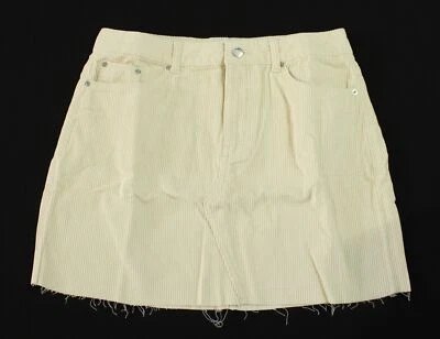 Minifalda de terciopelo con cordón Miss Selfridge para mujer SG1 crudo talla UK 12 US 8 Foto 1 de 3