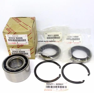 GENUINE TOYOTA Supra SC430 GS300 FRONT WHEEL BEARINGS w/ SEALS & RING SNAP SET - Picture 1 of 3