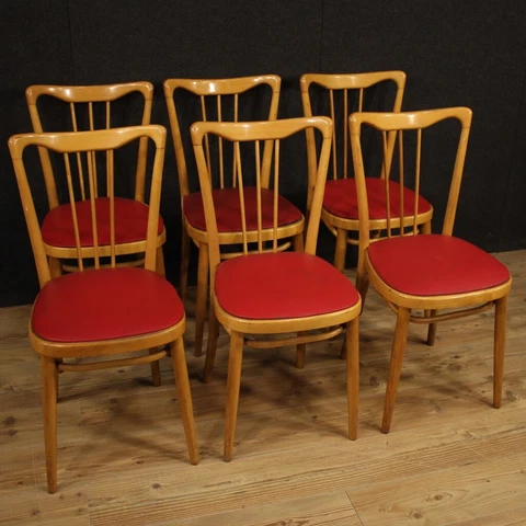 Chairs modern armchairs design furniture in wood red faux leather living room Cover